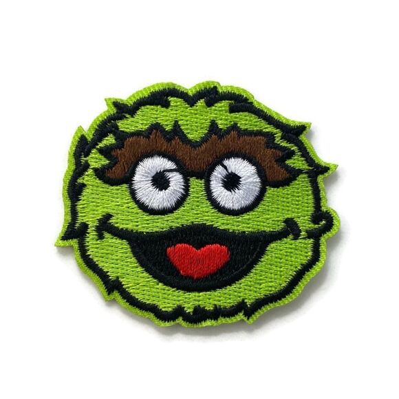 Oscar The Grouch Embroidered Patch - Picture 1 of 3